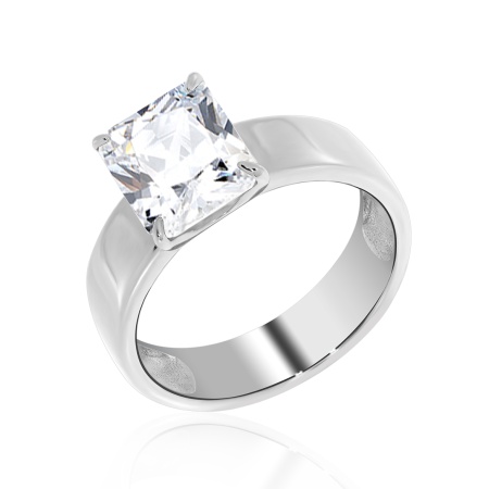 Купить кольцо из серебра с фианитом в интернет-магазине KRASNOE