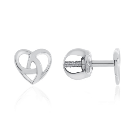 Пусеты из серебра без вставок