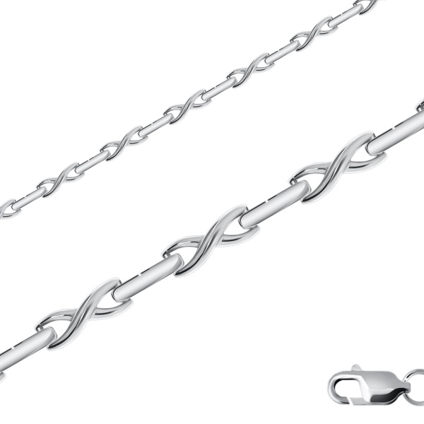 Купить браслет из серебра без вставок