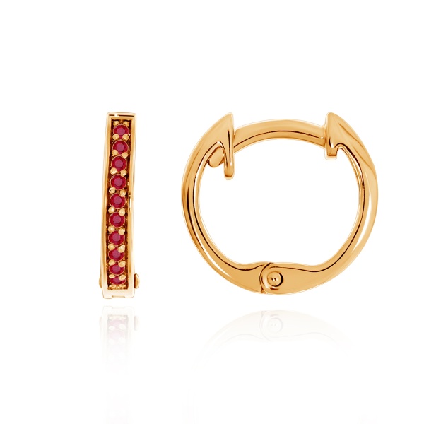 Серьги из серебра с корундом со скидкой