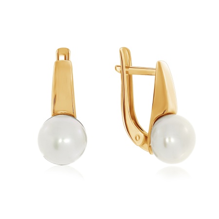 Серьги из серебра с жемчугами