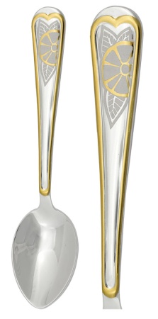 Ложка чайная из серебра без вставок