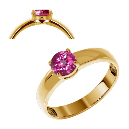 Купить кольцо из серебра с топазом в интернет-магазине KRASNOE