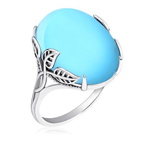 Купить кольцо из серебра с бирюзой в интернет-магазине KRASNOE