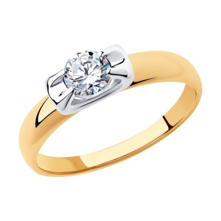 Купить кольцо из золота с фианитом в интернет-магазине KRASNOE