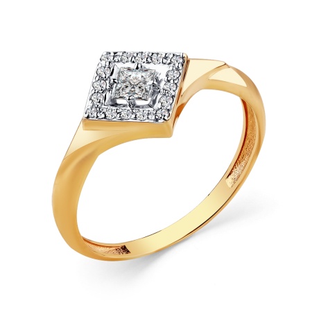 Купить кольцо из золота с фианитом в интернет-магазине KRASNOE