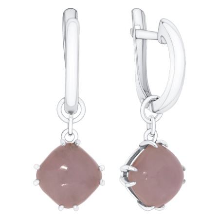 Серьги из серебра с агатами 2340392144-30 от KRASNOE, металл Серебро, вставка Агат