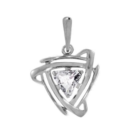 Купить подвеска из серебра с фианитом