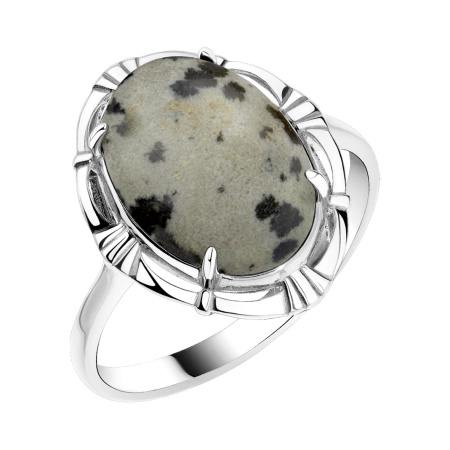 Купить кольцо из серебра с яшмой в интернет-магазине KRASNOE