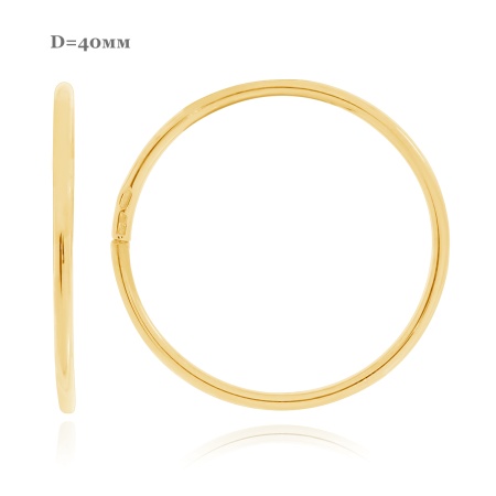 Серьги из серебра без вставок 2320402840 от KRASNOE, металл Серебро, вставка Без вставок