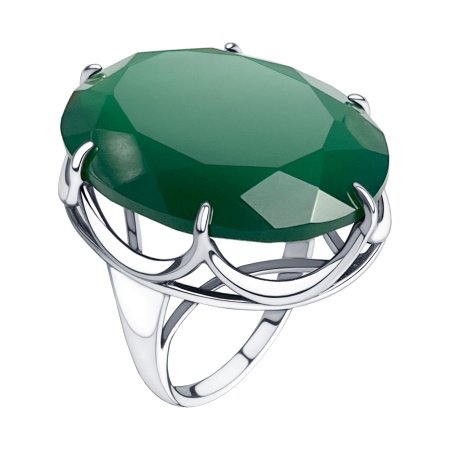 Купить кольцо из серебра с агатом в интернет-магазине KRASNOE