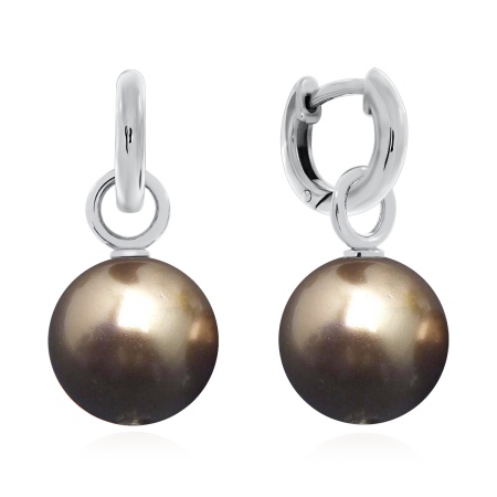 Серьги из серебра с жемчугом 2340241418-42 от KRASNOE, металл Серебро, вставка Жемчуг Имитация