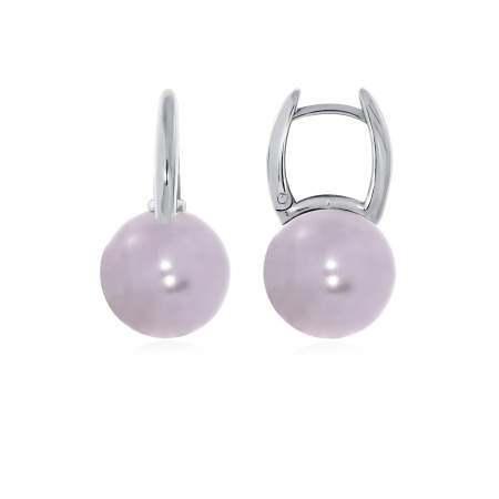 Серьги из серебра с жемчугом