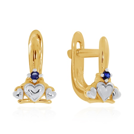 Серьги из золота с фианитами 2149200494-80 от KRASNOE, металл Золото, вставка Фианит