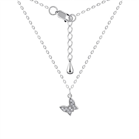 Колье из серебра с фианитами