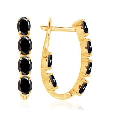 Серьги из серебра с турмалинами 2320081182-20 от KRASNOE, металл Серебро, вставка Турмалин