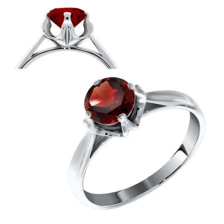 Купить кольцо из серебра с фианитом в интернет-магазине KRASNOE