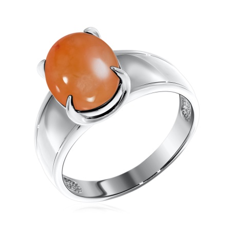 Купить кольцо из серебра с халцедоном в интернет-магазине KRASNOE