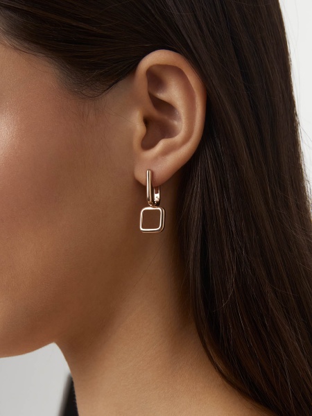 Серьги из серебра без вставок в ювелирном интернет-магазине