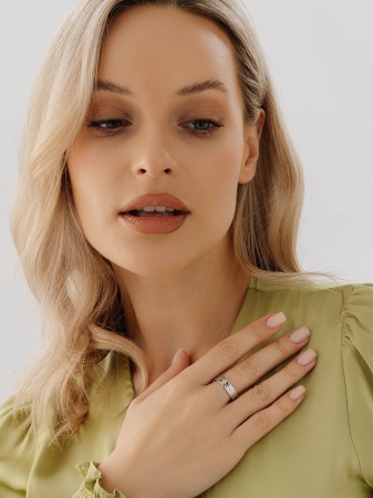 Купить кольцо из серебра без вставок в интернет-магазине KRASNOE