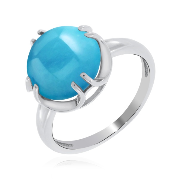 Кольцо из серебра с бирюзой со скидкой