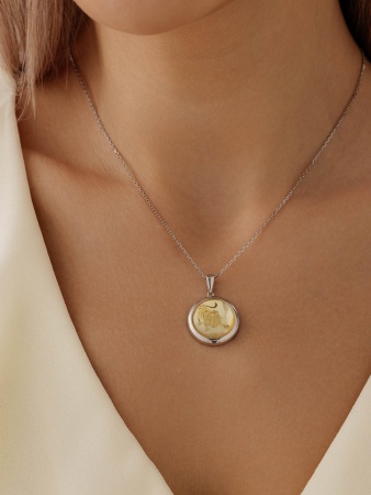 Купить подвеска из серебра с перламутром