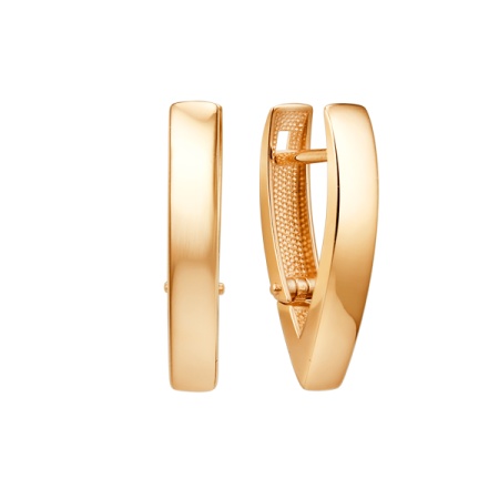 Серьги из золота без вставок 016382-1000 от KRASNOE, металл Золото, вставка Без вставок