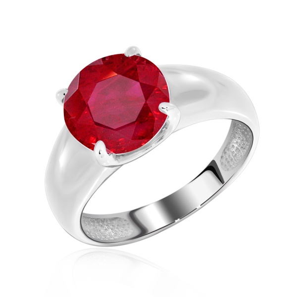 Купить кольцо из серебра с натуральным корундом в интернет-магазине KRASNOE