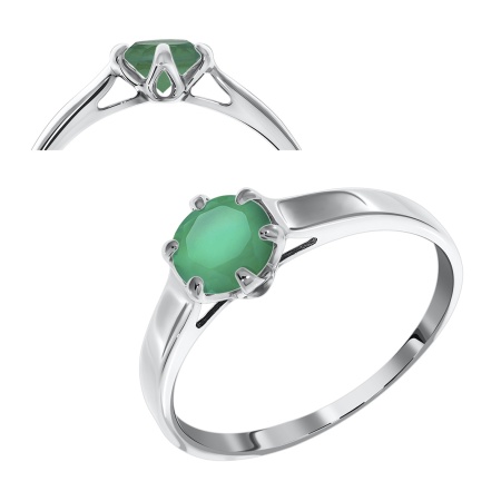 Купить кольцо из серебра с агатом в интернет-магазине KRASNOE