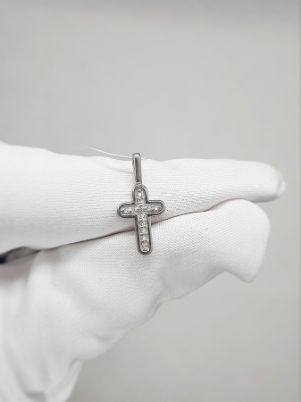 Подвеска из серебра с фианитами