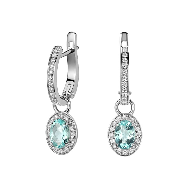 Серьги из золота с турмалинами и бриллиантами ti amo