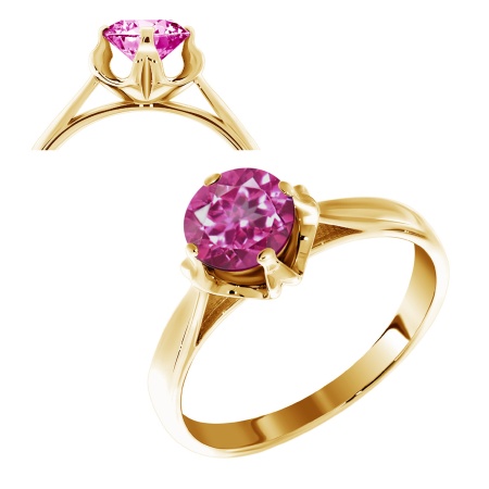 Купить кольцо из серебра с топазом в интернет-магазине KRASNOE