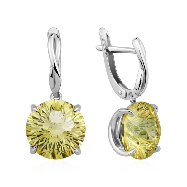 Серьги из серебра с фианитами в ювелирном интернет-магазине